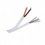 Bobina 100 m de Cable de Alarma Siamés de  6 hilos ( 4 x 0, 22 + 2 x 0,75 )