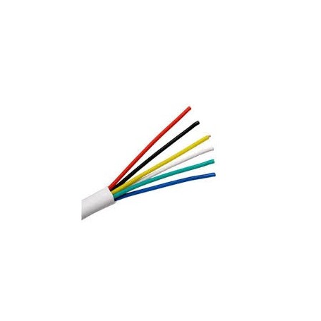 Bobina 100 m de Cable de Alarma de 6 hilos