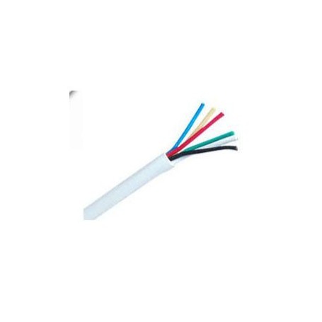 Bobina 100 m de Cable de Alarma de 6 hilos ( 4 x 0, 22 + 2 x 0,75 )
