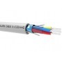 Rollo 100m de cable flexible 4 hilos apantallado libre halógenos (4x0,22 AL/M HF)