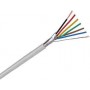 Rollo 100m de cable flexible 4+2 hilos apantallado libre halógenos (AL/M 4x0,22+2x0,75 HF)