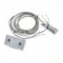Contacto magnético aluminio Gran potencia Suelo. Apertura 75mm. 2m cable blindado puertas y persianas Aritech