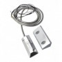 Contacto magnético aluminio Gran potencia Suelo. Apertura 75mm. 2m cable blindado puertas y persianas Aritech