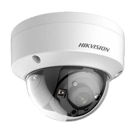 Cámara Domo 5MP 2.8mm 4en1 Ultra Low Light IP67 IR30m IK10 Hikvision