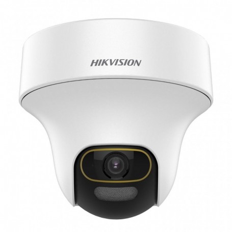 Cámara Domo PT fija con audio para interiores ColorVu 2 MP 2.8mm Hikvision