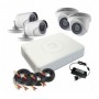 KIT Grabador DVR 5en1 4CH + 2 Minibullet 4en1 1MP + 2 Domo 4en1 1MP Hikvision