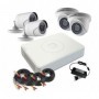 KIT Grabador DVR 5en1 4CH + 2 Minibullet 4en1 1MP + 2 Domo 4en1 1MP Hikvision