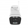 Foscam V5P Cámara IP - WiFi Dual 2.4/5Ghz - 5 Mpx, Exterior con focos y Sirena, Audio bidireccional, Blanca