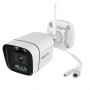 Foscam V5P Cámara IP - WiFi Dual 2.4/5Ghz - 5 Mpx, Exterior con focos y Sirena, Audio bidireccional, Blanca