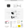 Foscam V8P Cámara IP - WIFI- 8 Mpx, Exterior con focos y Sirena, Audio bidireccional, Blanca