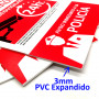 Cartel Alarma Conectada A4 PVC Expandido