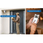 Foscam W5EP Cámara IP - PoE  QHD 3K/5 MP, Exterior con iluminación de alarma ROJA y AZUL, Audio bidireccional, Blanca
