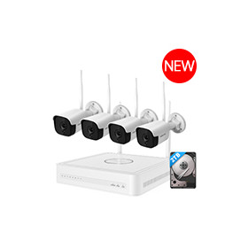 KIT FOSCAM FN9108W-B4-2 T NVR WIFI 3K/5MP , 8CH, DETECCION HUMANA, PLUG & PLAY