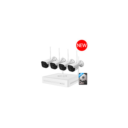 KIT FOSCAM FN9108W-B4-2 T NVR WIFI 3K/5MP , 8CH, DETECCION HUMANA, PLUG & PLAY