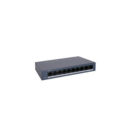 HIKVISIION Switch DS-3E0110MP-E/M Hikvision, Switch POE Fast Ethernet de 8 puertos 100Mbps