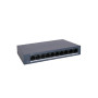 HIKVISIION Switch DS-3E0110MP-E/M Hikvision, Switch POE Fast Ethernet de 8 puertos 100Mbps